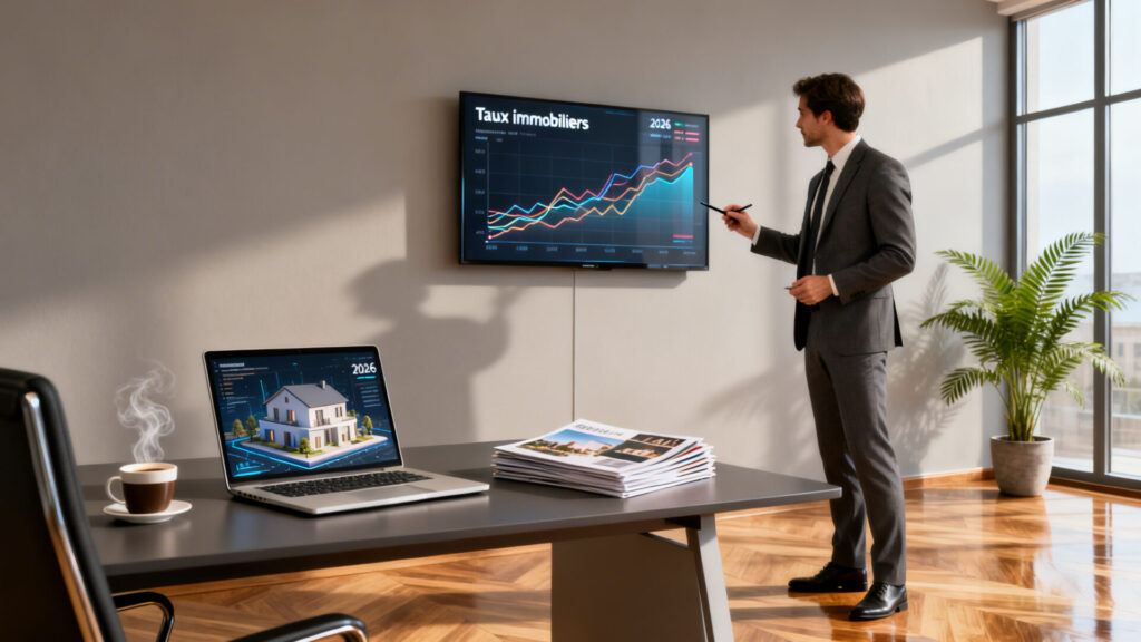 Taux immobiliers en 2026 : scénarios et conseils pour emprunter sans aucun texte